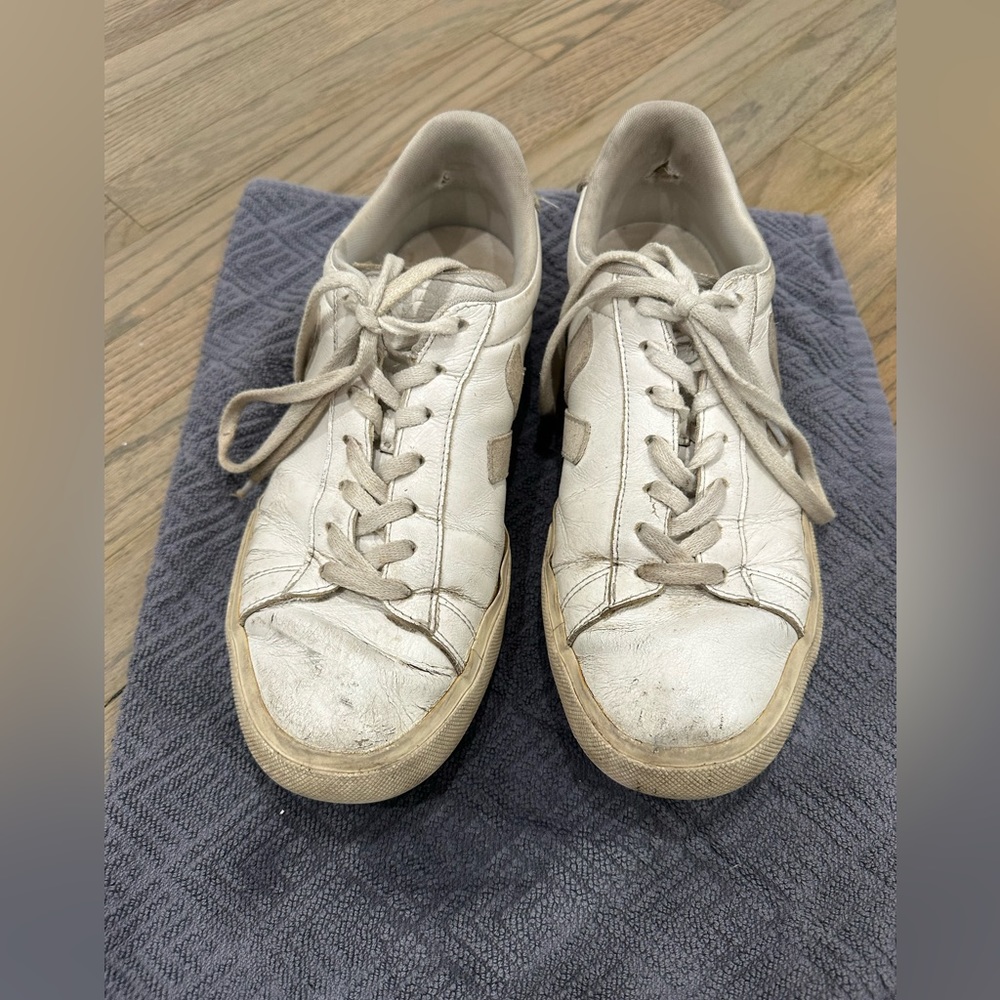 VEJA CAMPO LEATHER WHITE NATURAL